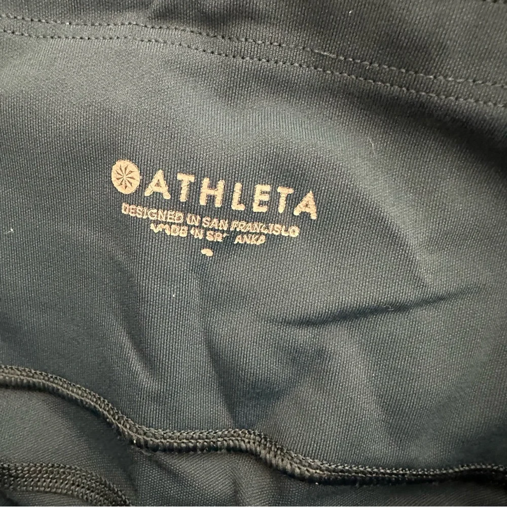 Athleta Dark Blue Mesh Leggings